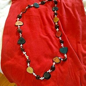Boho Chic long, colorful necklace